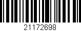 Código de barras (EAN, GTIN, SKU, ISBN): '21172698'