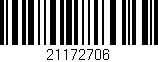 Código de barras (EAN, GTIN, SKU, ISBN): '21172706'