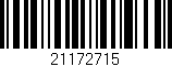 Código de barras (EAN, GTIN, SKU, ISBN): '21172715'