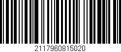 Código de barras (EAN, GTIN, SKU, ISBN): '2117960815020'