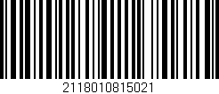 Código de barras (EAN, GTIN, SKU, ISBN): '2118010815021'