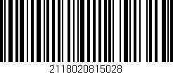 Código de barras (EAN, GTIN, SKU, ISBN): '2118020815028'