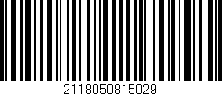 Código de barras (EAN, GTIN, SKU, ISBN): '2118050815029'