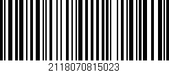 Código de barras (EAN, GTIN, SKU, ISBN): '2118070815023'