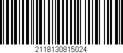 Código de barras (EAN, GTIN, SKU, ISBN): '2118130815024'
