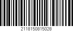 Código de barras (EAN, GTIN, SKU, ISBN): '2118150815028'