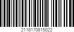 Código de barras (EAN, GTIN, SKU, ISBN): '2118170815022'