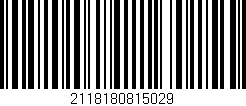 Código de barras (EAN, GTIN, SKU, ISBN): '2118180815029'