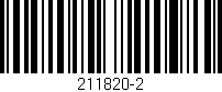 Código de barras (EAN, GTIN, SKU, ISBN): '211820-2'