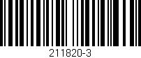 Código de barras (EAN, GTIN, SKU, ISBN): '211820-3'