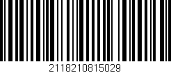 Código de barras (EAN, GTIN, SKU, ISBN): '2118210815029'