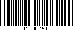 Código de barras (EAN, GTIN, SKU, ISBN): '2118230815023'