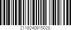 Código de barras (EAN, GTIN, SKU, ISBN): '2118240815020'