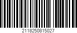 Código de barras (EAN, GTIN, SKU, ISBN): '2118250815027'