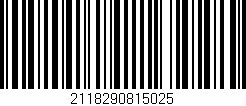 Código de barras (EAN, GTIN, SKU, ISBN): '2118290815025'