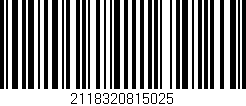 Código de barras (EAN, GTIN, SKU, ISBN): '2118320815025'
