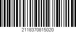 Código de barras (EAN, GTIN, SKU, ISBN): '2118370815020'