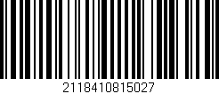 Código de barras (EAN, GTIN, SKU, ISBN): '2118410815027'