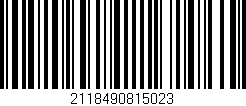 Código de barras (EAN, GTIN, SKU, ISBN): '2118490815023'