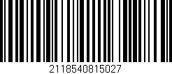Código de barras (EAN, GTIN, SKU, ISBN): '2118540815027'