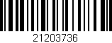 Código de barras (EAN, GTIN, SKU, ISBN): '21203736'