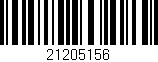 Código de barras (EAN, GTIN, SKU, ISBN): '21205156'