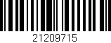 Código de barras (EAN, GTIN, SKU, ISBN): '21209715'