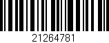 Código de barras (EAN, GTIN, SKU, ISBN): '21264781'
