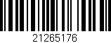 Código de barras (EAN, GTIN, SKU, ISBN): '21265176'