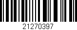 Código de barras (EAN, GTIN, SKU, ISBN): '21270397'