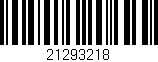 Código de barras (EAN, GTIN, SKU, ISBN): '21293218'
