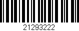 Código de barras (EAN, GTIN, SKU, ISBN): '21293222'