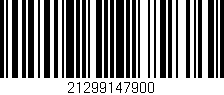 Código de barras (EAN, GTIN, SKU, ISBN): '21299147900'