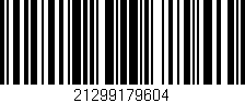 Código de barras (EAN, GTIN, SKU, ISBN): '21299179604'