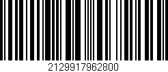 Código de barras (EAN, GTIN, SKU, ISBN): '2129917962800'