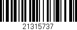 Código de barras (EAN, GTIN, SKU, ISBN): '21315737'