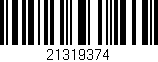 Código de barras (EAN, GTIN, SKU, ISBN): '21319374'