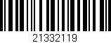 Código de barras (EAN, GTIN, SKU, ISBN): '21332119'