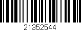 Código de barras (EAN, GTIN, SKU, ISBN): '21352544'