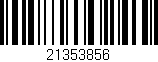 Código de barras (EAN, GTIN, SKU, ISBN): '21353856'
