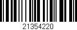 Código de barras (EAN, GTIN, SKU, ISBN): '21354220'