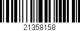 Código de barras (EAN, GTIN, SKU, ISBN): '21358158'
