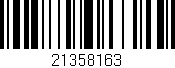 Código de barras (EAN, GTIN, SKU, ISBN): '21358163'