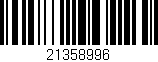 Código de barras (EAN, GTIN, SKU, ISBN): '21358996'