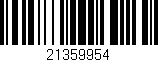 Código de barras (EAN, GTIN, SKU, ISBN): '21359954'