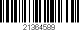 Código de barras (EAN, GTIN, SKU, ISBN): '21364589'