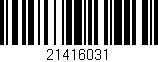 Código de barras (EAN, GTIN, SKU, ISBN): '21416031'
