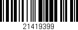 Código de barras (EAN, GTIN, SKU, ISBN): '21419399'
