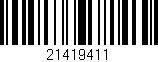 Código de barras (EAN, GTIN, SKU, ISBN): '21419411'