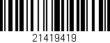 Código de barras (EAN, GTIN, SKU, ISBN): '21419419'